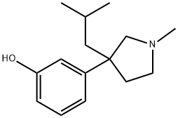 3-[1-Methyl-3-(2-methylpropyl)-3-pyrrolidinyl]phenol Structure