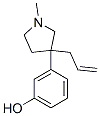 3-[1-メチル-3-(2-プロペニル)-3-ピロリジニル]フェノール 化学構造式