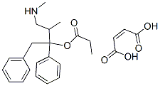 1,2-DIPHENYL-3-METHYL-4-[METHYLAMINO]-2-BUTYL PROPIONATE MALEATE SALT 化学構造式