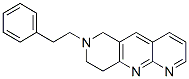 Pyrido[2,3-b][1,6]naphthyridine, 6,7,8,9-tetrahydro-7-(2-phenylethyl)- (9CI) 化学構造式