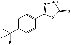 5-[4-(三氟甲基)苯基]-1,3,4-恶二唑-2-硫醇, 389120-03-0, 结构式