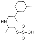 2-((2-(3-Methylcyclohexyl)butyl)amino)propanethiol, hydrogen sulfate ( ester) Structure