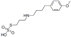 Thiosulfuric acid S-[3-[[4-(4-methoxyphenyl)butyl]amino]propyl] ester Struktur