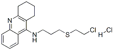 N-[3-(2-chloroethylsulfanyl)propyl]-5,6,7,8-tetrahydroacridin-9-amine hydrochloride|