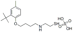 2-[[4-[2-(1,1-Dimethylethyl)-4-methylphenoxy]butyl]amino]ethanethiol sulfate,38920-49-9,结构式