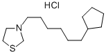 3-(6-cyclopentylhexyl)thiazolidine hydrochloride Structure