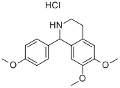 6,7-DIMETHOXY-1-(4-METHOXYPHENYL)-1,2,3,4-TETRAHYDROISOQUINOLINE HYDROCHLORIDE Structure