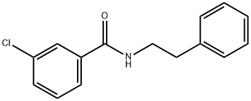 BenzaMide, 3-chloro-N-(2-phenylethyl)- Structure