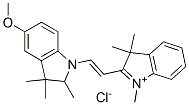 2-[2-(2,3-二氢-5-甲氧基-2,3,3-三甲基-1H-吲哚-1-基)乙烯基]-1,3,3-三甲基-3H-吲哚翁氯化物, 38926-38-4, 结构式