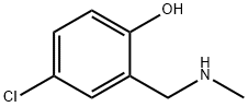 4-クロロ-2-[(メチルアミノ)メチル]フェノール 化学構造式