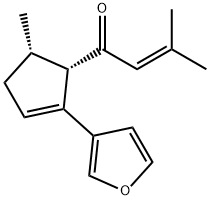 1-[(1S,5S)-2-(3-Furyl)-5-methyl-2-cyclopenten-1-yl]-3-methyl-2-buten-1-one,38927-56-9,结构式