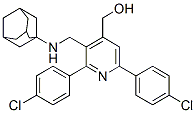 alpha-Adamantylaminomethyl-2,6-di-p-chlorophenyl-4-pyridine methanol Structure