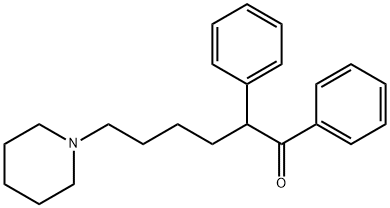 2-Phenyl-6-piperidinohexynophenone Struktur