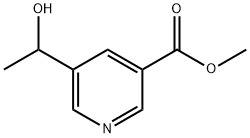 5-(1-Hydroxyethyl)-3-pyridinecarboxylic acid methyl ester 结构式