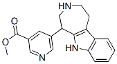 3-Pyridinecarboxylic acid, 5-(1,2,3,4,5,6-hexahydroazepino[4,5-b]indol -5-yl)-, methyl ester, (-)-|