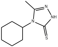 4-环己基-5-甲基-4H-1,2,4-三唑-3-硫醇, 38942-56-2, 结构式