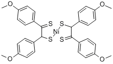 双[4,4'-二甲氧基-ALPHA,ALPHA'-二苯乙烯二硫醇(2-)]镍 结构式