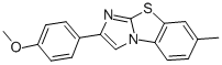 2-(4-METHOXYPHENYL)-7-METHYLIMIDAZO[2,1-B][1,3]BENZOTHIAZOLE 结构式