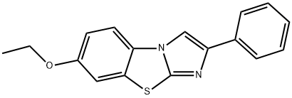 7-ETHOXY-2-PHENYLIMIDAZO[2,1-B]BENZOTHIAZOLE 化学構造式