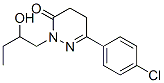6-(p-クロロフェニル)-2-(2-ヒドロキシブチル)-4,5-ジヒドロピリダジン-3(2H)-オン 化学構造式