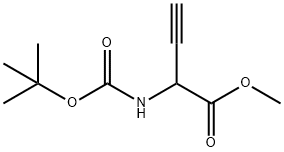 2-[叔丁氧羰基]氨基]-3-丁炔酸甲酯,389599-84-2,结构式