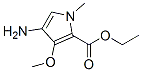 1H-Pyrrole-2-carboxylicacid,4-amino-3-methoxy-1-methyl-,ethylester(9CI) 化学構造式