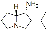 1H-Pyrrolizin-1-amine,hexahydro-2-(1-methylethyl)-,(1R,2R,7aR)-(9CI) 化学構造式