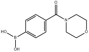 4-(吗啉-4-羰基)苯基硼酸 结构式