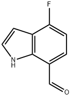 1H-Indole-7-carboxaldehyde,4-fluoro-(9CI) Struktur