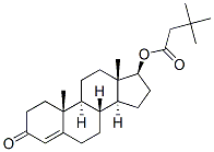 17beta-hydroxyandrost-4-en-3-one 3,3-dimethylbutyrate Structure