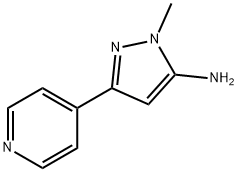 2-Methyl-5-pyridin-4-yl-2H-pyrazol-3-ylamine,38965-47-8,结构式