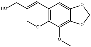 (E)-3-(6,7-ジメトキシ-1,3-ベンゾジオキソール-5-イル)-2-プロペン-1-オール 化学構造式