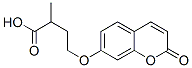 (-)-2-Methyl-4-[(2-oxo-2H-1-benzopyran-7-yl)oxy]butanoic acid 结构式
