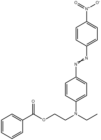 2-[ethyl[4-[(4-nitrophenyl)azo]phenyl]amino]ethyl benzoate Structure