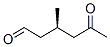 Hexanal, 3-methyl-5-oxo-, (3R)- (9CI) 结构式
