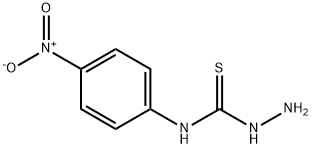 N-(4-硝基苯基)肼硫代碳酰胺 结构式