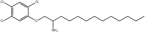 2-Aminotridecane-2,4,5-trichlorophenolate Struktur