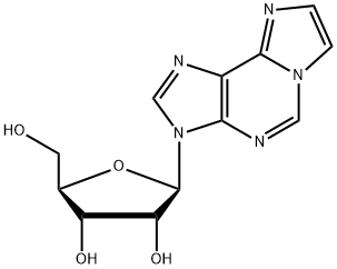 3-β-D-リボフラノシル-3H-イミダゾ[2,1-i]プリン 化学構造式
