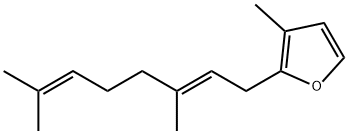 (6E)-2,6-Dimethyl-8-(3-methyl-2-furyl)-2,6-octadiene 结构式