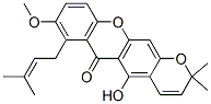 5-Hydroxy-8-methoxy-2,2-dimethyl-7-(3-methyl-2-butenyl)-2H,6H-pyrano[3,2-b]xanthen-6-one,39011-96-6,结构式