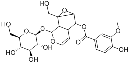 [(1aS)-1a,1bα,2,5aα,6,6aβ-ヘキサヒドロ-6α-[(4-ヒドロキシ-3-メトキシベンゾイル)オキシ]-1aβ-(ヒドロキシメチル)オキシレノ[4,5]シクロペンタ[1,2-c]ピラン-2α-イル]β-D-グルコピラノシド
