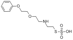 Ethanethiol, 2-((2-(2-phenoxyethoxy)ethyl)amino)-, hydrogen sulfate (e ster)|