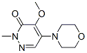 4-Methoxy-2-methyl-5-morpholino-3(2H)-pyridazinone Struktur
