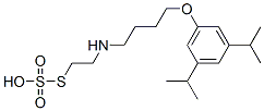 Thiosulfuric acid hydrogen S-[2-[[4-[3,5-bisisopropylphenoxy]butyl]amino]ethyl] ester Structure