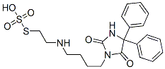 Thiosulfuric acid hydrogen S-[2-[[4-(4,4-diphenyl-2,5-dioxo-1-imidazolidinyl)butyl]amino]ethyl] ester Structure