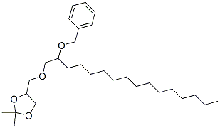 2,2-Dimethyl-4-[[[2-(phenylmethoxy)hexadecyl]oxy]methyl]-1,3-dioxolane 结构式