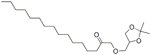 1-[(2,2-ジメチル-1,3-ジオキソラン-4-イル)メトキシ]-2-ヘキサデカノン 化学構造式