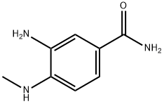 3-Amino-4-(methylamino)benzamide 化学構造式