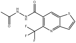 390357-07-0 5-(TRIFLUOROMETHYL)THIENO[3,2-B]PYRIDINE-6-CARBOXYLIC ACID, 2-ACETYLHYDRAZIDE