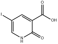 2-ヒドロキシ-5-ヨードニコチン酸 化学構造式